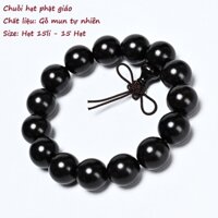 Vòng Tay Phong Thủy gỗ Mun Sừng Đen bóng quý hiếm, Tặng hộp lót lụa sang trọng