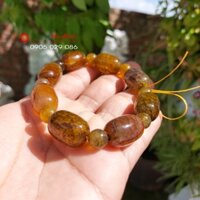 Vòng tay phong thủy lu thống mã não vảy rồng 13ly