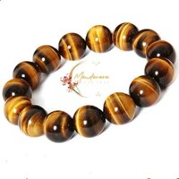 Vòng tay phong thuỷ Mắt Hổ nâu 10mm tặng kèm hộp cao cấp