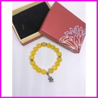 Vòng tay phong thủy may mắn màu vàng cho mệnh Thổ và Kim - Rím Jewelry