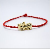 Vòng tay phong thủy mix tỳ hưu CD5V - M vòng chỉ đỏ may mắn tỳ hưu vòng phong thủy cho nam và nữ