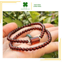 Vòng tay PHONG THUY ngọc hồng lựu Garnet 4ly hạt nhỏ xinh
