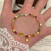 Vòng tay rắn nhỏ cầu vồng thủ công Gói vật liệu vòng tay ngôi sao bện