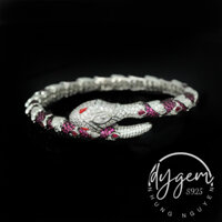 Vòng tay Rắn saphia bạc s925 CAO CẤP - Hàng thiết kế từ thợ kim hoàn lành nghề