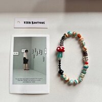 Vòng tay rừng nấm men tự làm thủ công không phai màu