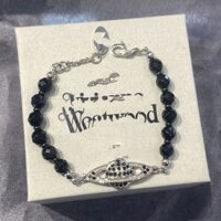 Vòng Tay Sao Thổ Đen Mã Não Đen Kim Cương Sao Thổ thời trang nữ cá tính phiên bản cao cấp trang sức thời trang