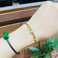 Vòng Tay Tết Chỉ Ngủ Sắc Bi Tài Lộc Bạc May Mắn Sức Khoẻ