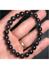 Vòng tay thạch anh  tóc đen 8mm