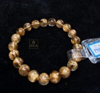 Vòng Tay Thạch Anh Tóc Nâu Đồng Trục Bản Hạt Ni 9.3