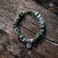 Vòng tay thach anh tóc xanh - Green Rutilated Quartz