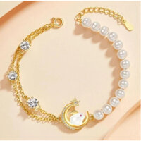 Vòng tay thỏ ngọc bích ngắm mặt trăng