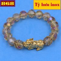 Vòng tay thủy tinh cắt giác nâu 10 ly tỳ hưu VFLGNTHVHK10