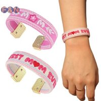 Vòng tay tình bạn F & N nói "Mẹ tốt nhất" Vòng tay bện xếp chồng ngày của mẹ Quà tặng mới