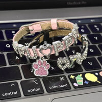 Vòng Tay Tình Bạn Mạ Vàng y2k Đính Đá Hình Thiên Thần Tình Bạn Dễ Thương