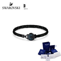Vòng tay tình yêu cặp đôi Swarovski TOGETHERNESS khóa trái tim xanh, quà tặng cho bạn gái. F4N9