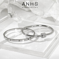 Vòng tay titan bạc TANYA | ANHS ACCESSORIES