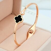 Vòng tay titan cỏ 4 lá may mắn hạnh phúc VT-TT4L