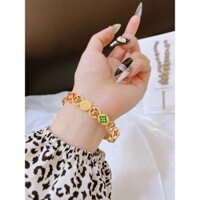 VÒNG TAY TITAN CỎ 4 LÁ SIZE 17CM & 16CM- TITAN CHUẨN LOẠI 1 KO ĐEN