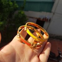 Vòng tay Titan, khảm vật liệu họa tiết da cá đuối phong thủy