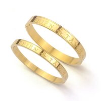 Vòng tay titan Thiên Tâm may mắn WVT796 Không đen không gỉ sét