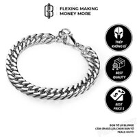 Vòng tay titan, vòng đeo tay nam cuban chất liệu thép không gỉ - phong cách thời trang streetwear
