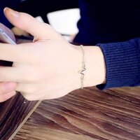 Vòng tay Titan ZenO, vòng tay nhịp tim xích mẫu mới từ Hàn Quốc - LT15 Bạc