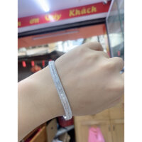 Vòng tay to bản bạc thật mạ vàng trắng sang chảnh