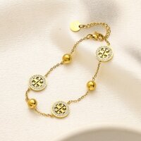 Vòng tay Tory Burch Ánh sáng thời trang Vòng tay sang trọng Nữ Thép titan Vòng tay không gây dị ứng ins Phong cách Ánh sáng Vòng tay sang trọng Bạn gái Quà tặng sinh nhật cho bạn gái