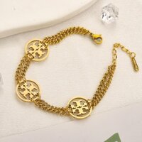 Vòng tay Tory Burch Ánh sáng thời trang Vòng tay sang trọng Nữ Thép titan Vòng tay không gây dị ứng ins Phong cách Ánh sáng Vòng tay sang trọng Bạn gái Quà tặng sinh nhật cho bạn gái