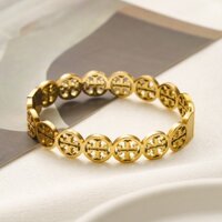 Vòng tay Tory Burch Ánh sáng thời trang Vòng tay sang trọng Nữ Thép titan Vòng tay không gây dị ứng ins Phong cách Ánh sáng Vòng tay sang trọng Bạn gái Quà tặng sinh nhật cho bạn gái