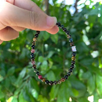 Vòng tay Tourmaline Hoa hồng đen 4.7li siêu đẹp