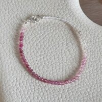 Vòng Tay Tourmaline Hồng Mix Rose Quartz Đá Tự Nhiên - Sweet Garden Tăng Tình Yêu, Bình An, Chữa Lành Cảm Xúc