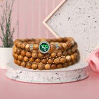 Vòng Tay Trầm Hương 108 hạt CHO NỮ MIX CÙNG ĐÁ NGŨ SẮC HỢP TỪNG MỆNH