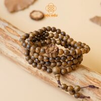 Vòng tay trầm hương 108 hạt chuỗi đeo tay gỗ 108 hạt trầm tốc charm hoa sen nam nữ may mắn tài lộc bình an - Mộc Điểu