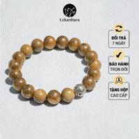Vòng Tay Trầm Hương Charm Bạc 925 Chữ Phạn Tự Nhiên Phong Thủy Udumbara