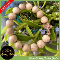 Vòng Tay Trầm Hương Mix Thánh Giá - Vòng Tay Gỗ Nam, Nữ Loại Đẹp, Tự Nhiên Mang Lại Sự Bình An, Tài Lộc, May Mắn