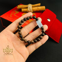 Vòng Tay Trầm Hương Sánh Chìm Mix Đá Aquamarine Phong Thủy - Lạc Việt Trầm Hương