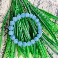 Vòng tay trang sức đá phong thủy Aquamarine xanh dương