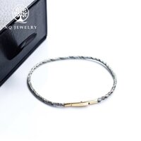 Vòng tay vải dù 2mm khóa thép không gỉ - NQ Jewelry