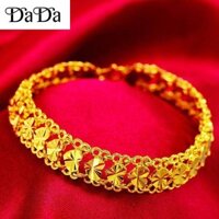Vòng Tay Vàng 18k Chính Hãng Nam Nữ Trái Tim Đào May Mắn Trang Sức Cưới Tặng Bạn Bè Làm Quà Tặng