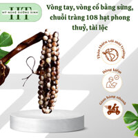 Vòng tay, vòng cổ bằng sừng, chuỗi tràng 108 hạt phong thuỷ, tài lộc - Mỹ nghệ dưỡng sinh HT