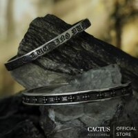 Vòng tay / vòng cuff Chrome Heart thiết kế unisex nam nữ cá tính, bạc 925 - Cactus Accessoriess