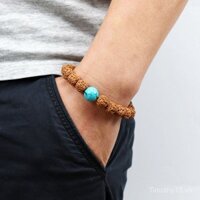 Vòng tay Wenwan Panwan chuỗi hạt Phật Vòng Tròn đơn của nam giới Nepal Vòng tay hạt giống nguyên bản hình rồng Vòng tay hạt bồ đề hạt tràng hạt nhỏ King Kong