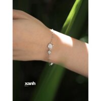 Vòng tay xà cừ ngọc trai hình vỏ sò thanh lịch đơn giản văn phòng - Xanh Jewelry