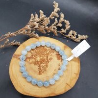 Vòng tay Xanh dương Xanh biển may mắn, tài lộc, bình an phù hợp Nữ Mệnh Thủy, Mộc - Size 8mm