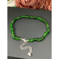 Vòng tay xanh lá , Lắc tay vụn diopside tĩnh tâm