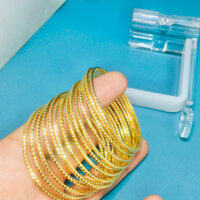 Vòng tay ximen saphia hợp kim xi mạ khoá xỏ