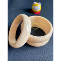 Vòng tay xương mỹ nghệ màu ngà, bản to ~ 15 - 25mm  Dugi store