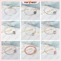 Vòng tay xương rắn ngôi sao bất đối xứng S925 Mạ bạc + Túi nhung