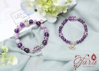 Vòng Thạch Anh Tím mix Charm bạc Pandora xinh xắn